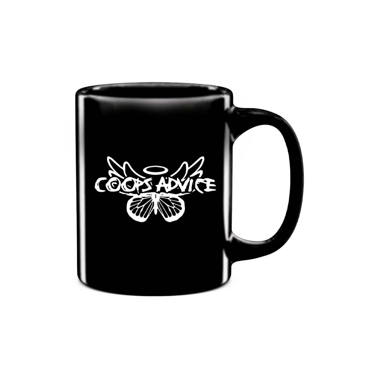 Coop's Advice' Black Mug