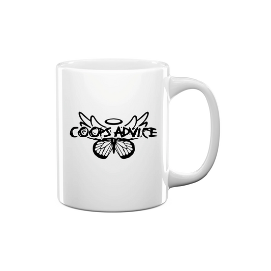 Coop's Advice' White Mug