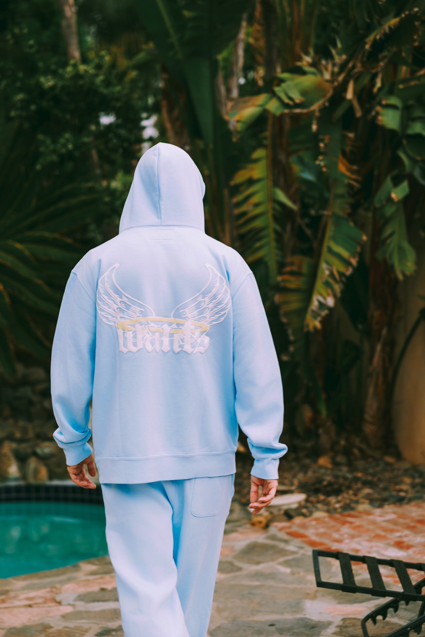 3 Crosses' Blue Hoodie