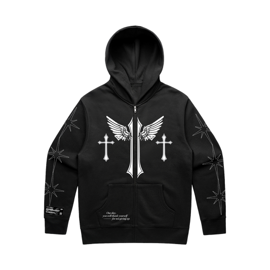 Thank Yourself' Zip Hoodie
