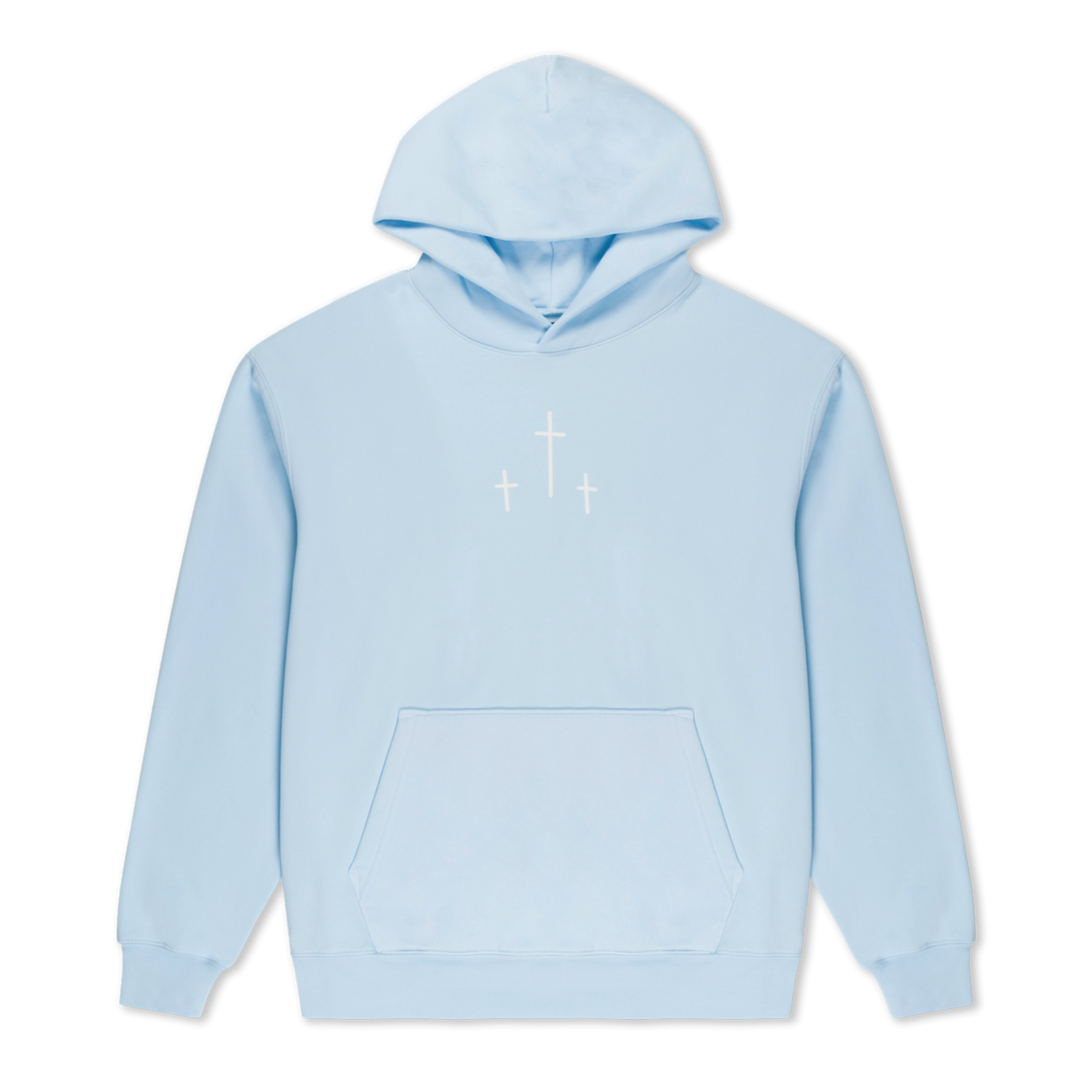 3 Crosses' Blue Hoodie
