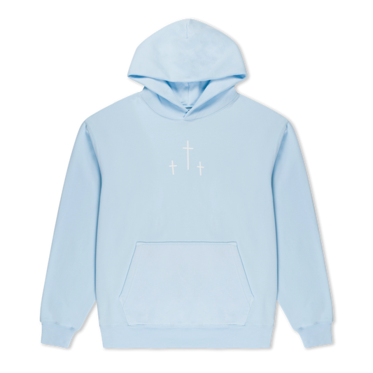 3 Crosses' Blue Hoodie