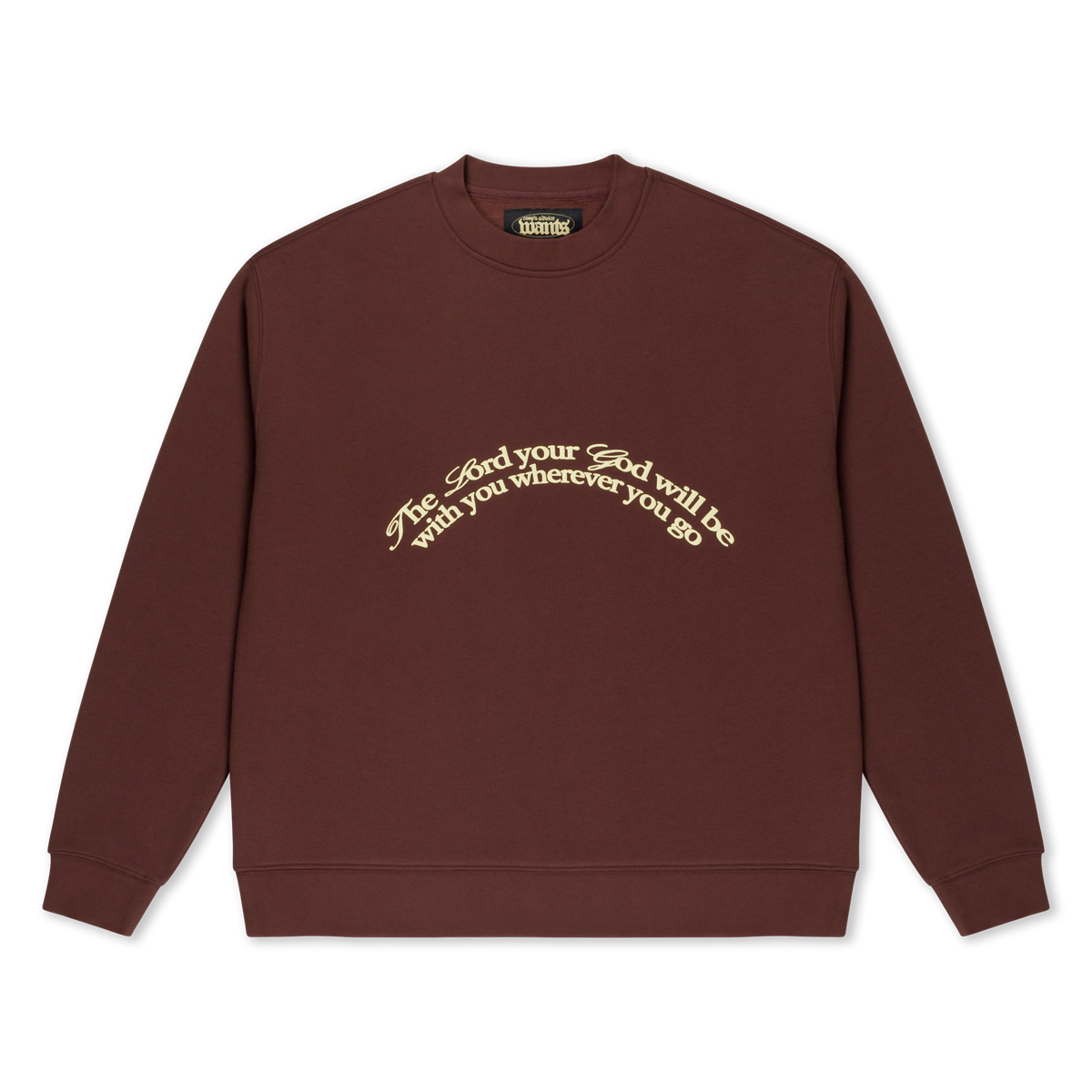 Joshua 1:9' Brown Crewneck