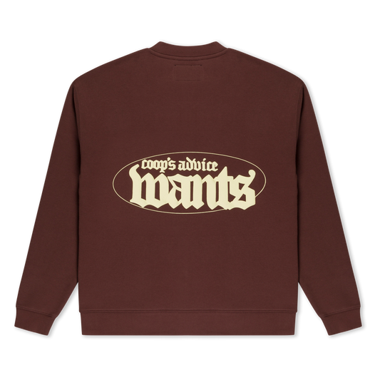 Joshua 1:9' Brown Crewneck