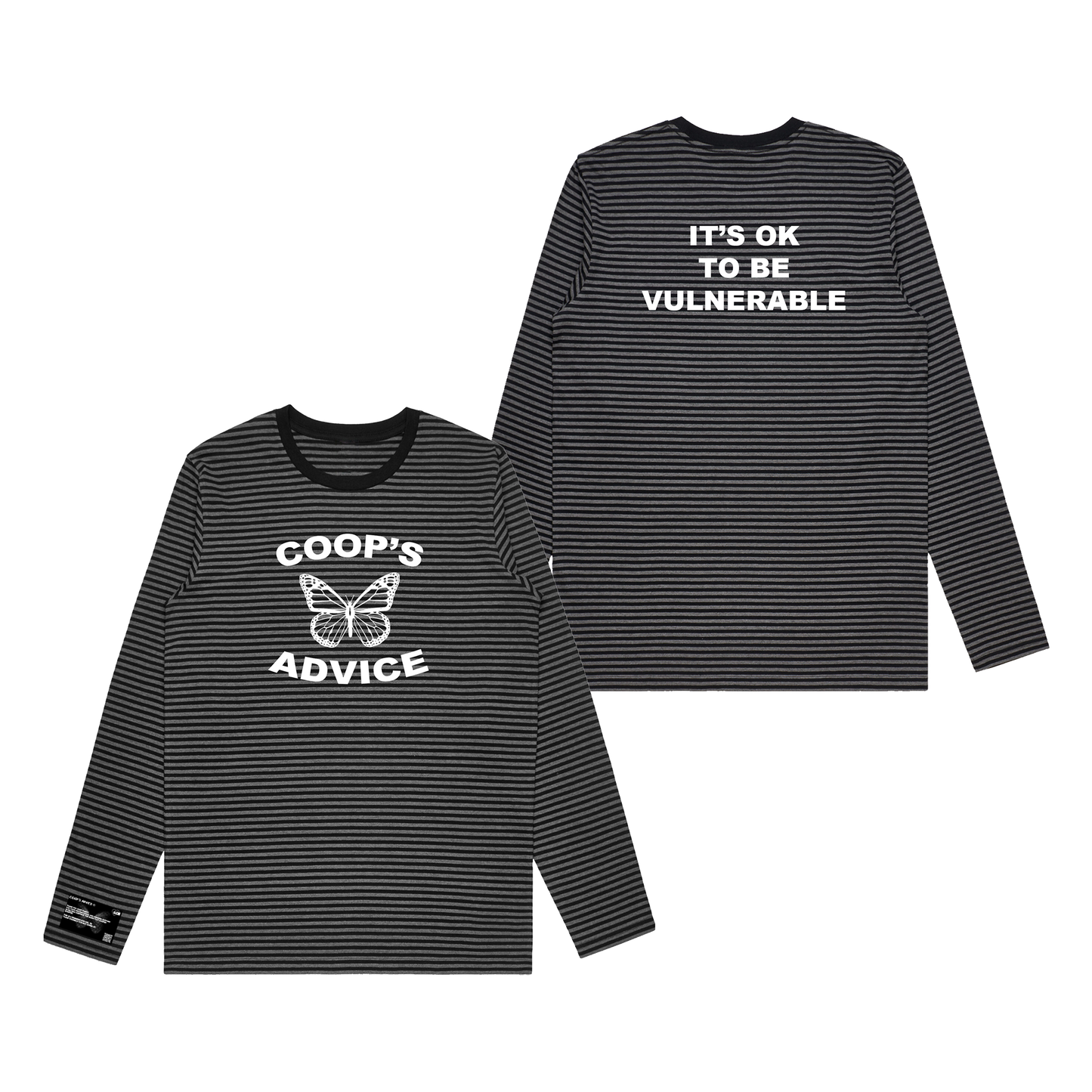 It's OK to be Vulnerable' Striped L/S