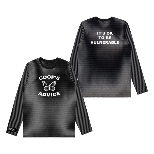 It's OK to be Vulnerable' Striped L/S