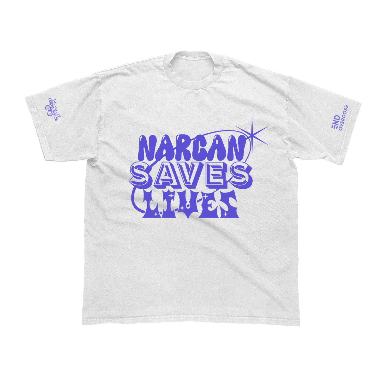 Narcan Saves Lives' White Tee