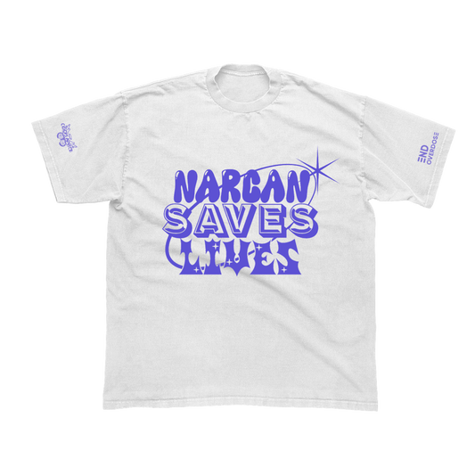 Narcan Saves Lives' White Tee